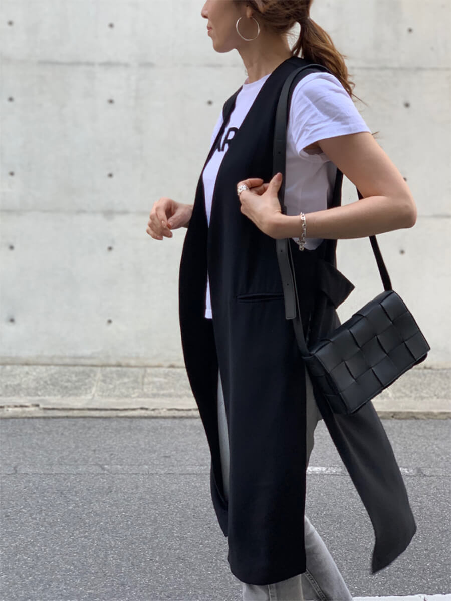 Day and Grade ベーシックロングジレ