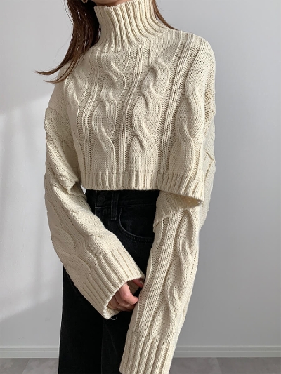 【NEW】cape design knit / ivory