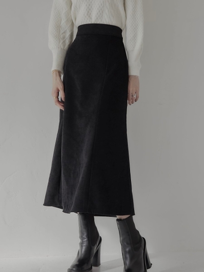 【NEW】 matte velor skirt
