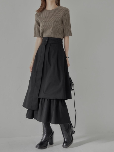 yRE ARRIVALz asymmetry design skirt