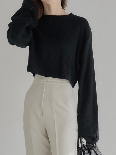 yRE ARRIVALz cropped knit tops