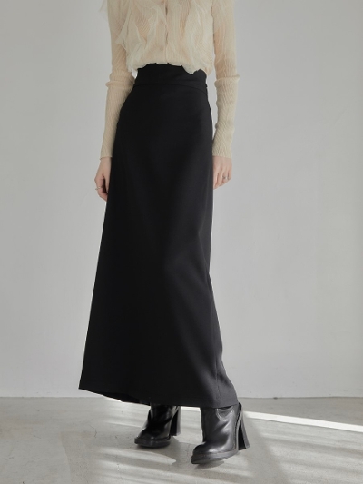 【NEW】 back slit long skirt