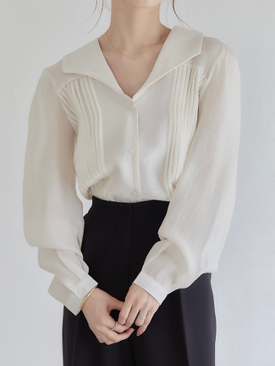 【NEW】 classical shirt blouse