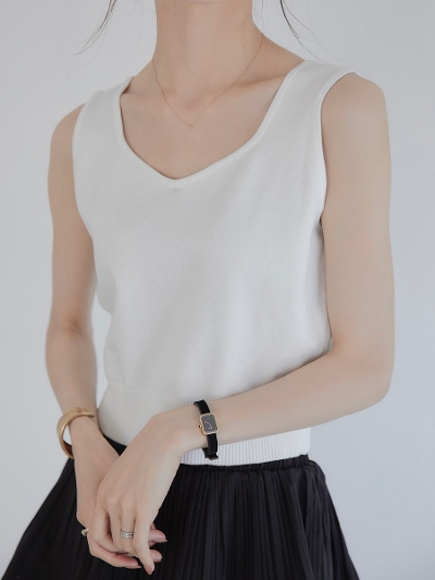 【RE ARRIVAL】 2way cropped tops / white