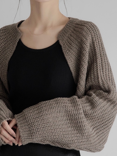 yRE ARRIVALz short knit bolero