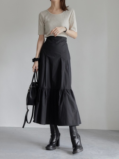 yNEWz tiered gather skirt