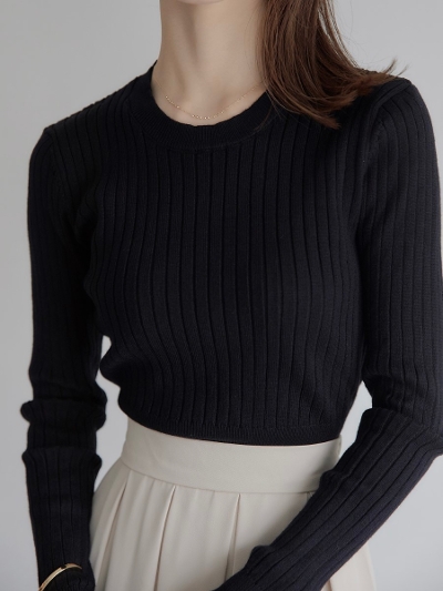 yNEWz cropped rib knit