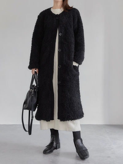 【NEW】 boa long coat