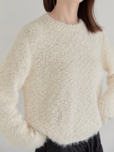 yRE ARRIVALz popcorn shaggy knit