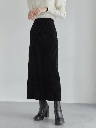 yRE ARRIVALz corduroy stretch skirt