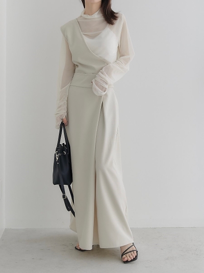 yRE ARRIVALz 2way asymmetry jumper skirt