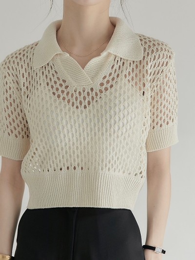 yNEWz cropped polo tops