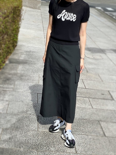 【NEW】ブラックカーゴスカート