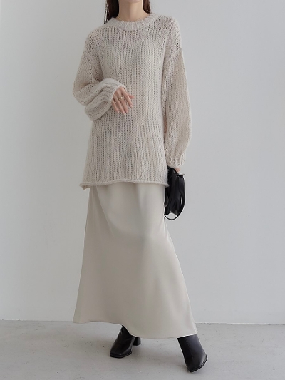 【NEW】 over size knit / ivory