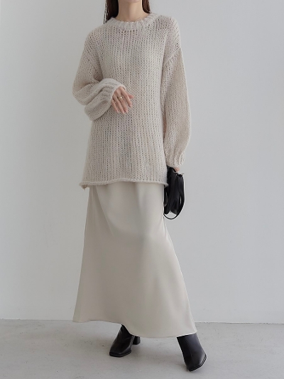 yRE ARRIVALz over size knit / ivory
