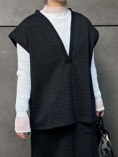 houndstooth quilting vest