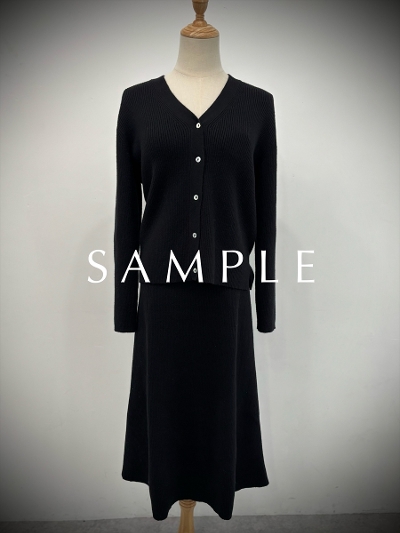 ySAMPLEzrib knit set up