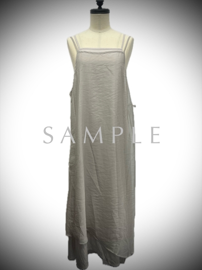 ySAMPLEzsheer layered cami onepiece / beige