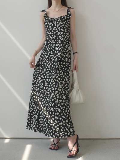 yNEWzfrill collar flower print dress