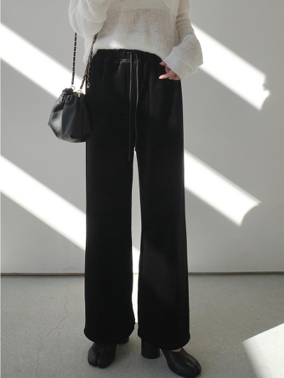 yNEWzvelvet long pants