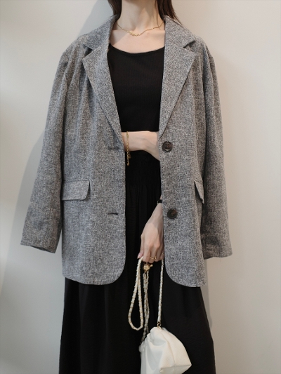 �yNEW�zbelt set light jacket / grey