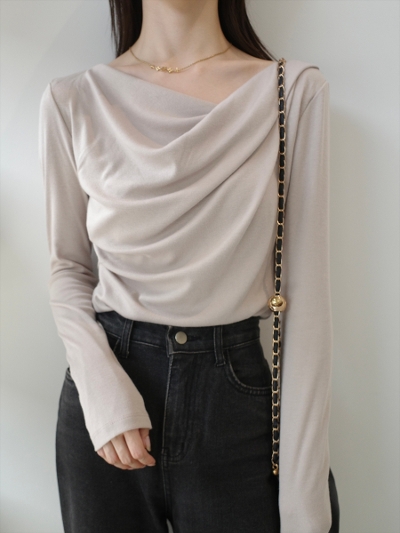 �yNEW�zdrape design top / beige
