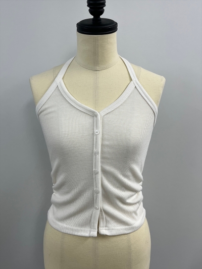 �ySAMPLE�zHalter Gather Short Top