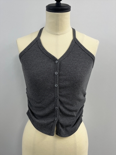 �ySAMPLE�zHalter Gather Short Top