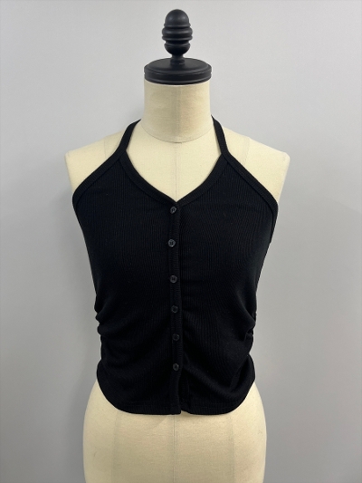 �ySAMPLE�zHalter Gather Short Top