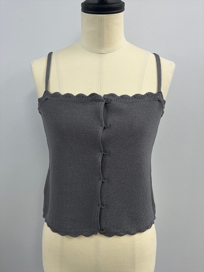 �ySAMPLE�zScallop Button Cami