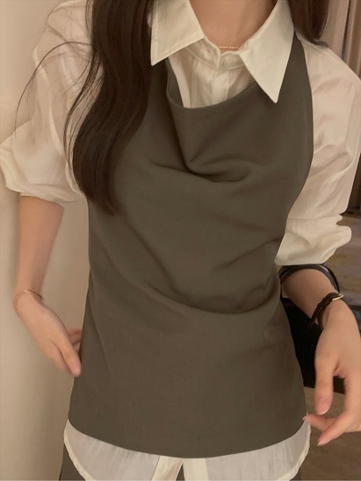 �ySAMPLE�zBack ribbon layered tops