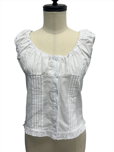 �ySAMPLE�zFrill gather blouse