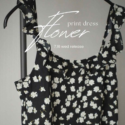 yNEWzfrill collar flower print dress
